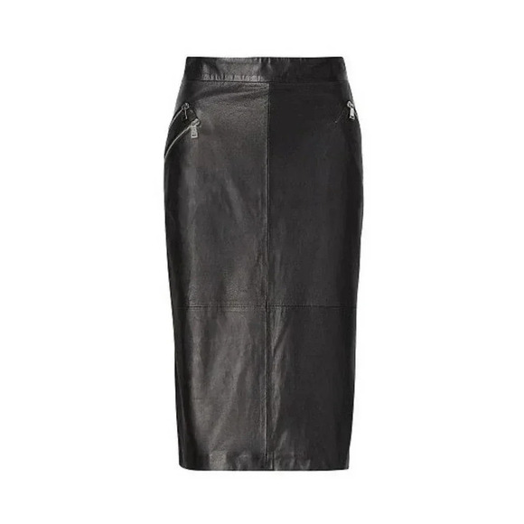 994 NWT Polo by Ralph Lauren Leather Skirt - Picture 1 of 7